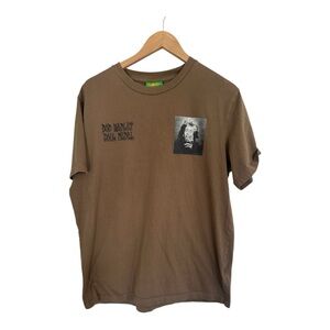 Bob Marley X Shoe Palace Rebel Brown/Ten Graphic T-Shirt Large